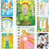 Cumpara ieftin Set 8 carnete cu spira ingeri 7 x 10 cm, 75 foi veline
