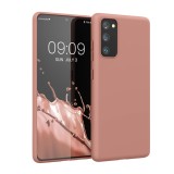 Husa din silicon Kwmobile pentru Samsung Galaxy S20 FE, roz trandafir - RESIGILAT