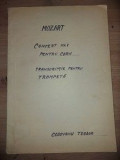 PARTITURA Mozart- Concert nr. 1 pentru corn, transcriptie pentru trompeta