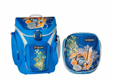 Ghiozdan scoala Explorer + sac sport, LEGO Core Line - design bleu Nexo Knights foto