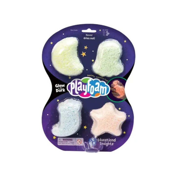 Spuma de modelat reflectorizanta Playfoam&trade; - Set 4 buc PlayLearn Toys
