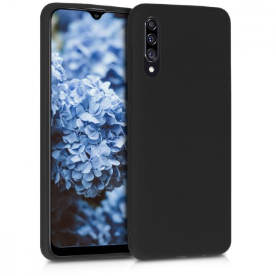 Husa pentru Samsung Galaxy A30s, Silicon, Negru, 50194.47, kwmobile foto