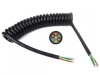Cablu Electric Spiralat 7 Fire, Extensibil 2m, PS7/6x1+1.5/2m, QLY-S 6x1.00mm2 + 1x1.50mm2