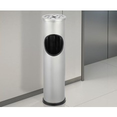 Scrumiera si cos gunoi din inox, 56.5 cm, interior-exterior