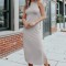 K812-813 Rochie lunga casual din material elastic
