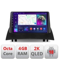 Navigatie Renault Megane 2 C-098 Android Octa Core Ecran 2K QLED GPS 4G 4+32GB 360 KIT-098+EDT-E409-2K CarStore Technology