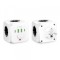 Incarcator Retea Tech-Protect PCL3X4, 10.5W, 2.1A, 2 x USB-A - 2 x USB-C - 3 x Schuko, Alb
