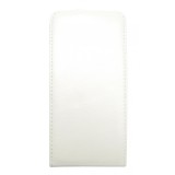 Husa flip alba (interior bej) pentru Huawei Ascend G510 (U8951)