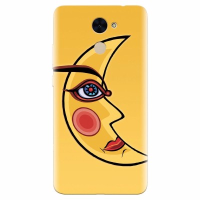 Husa silicon pentru Huawei Enjoy 7 Plus, Yellow Moon foto
