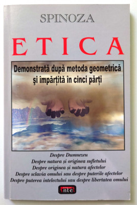 Benedict Spinoza, Etica, (Antet, 2007), impecabila foto