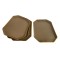 Set 4 platouri servire, Dreptunghi, Crem, 20.5x14.8x1.7 cm