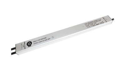 Sursă de alimentare POS FTPC150V12-DA-WP, driver LED POS 12V/11A 132W CV DALI cu reglare a intensității luminoase prin buton, carcasă metalică liniară foto