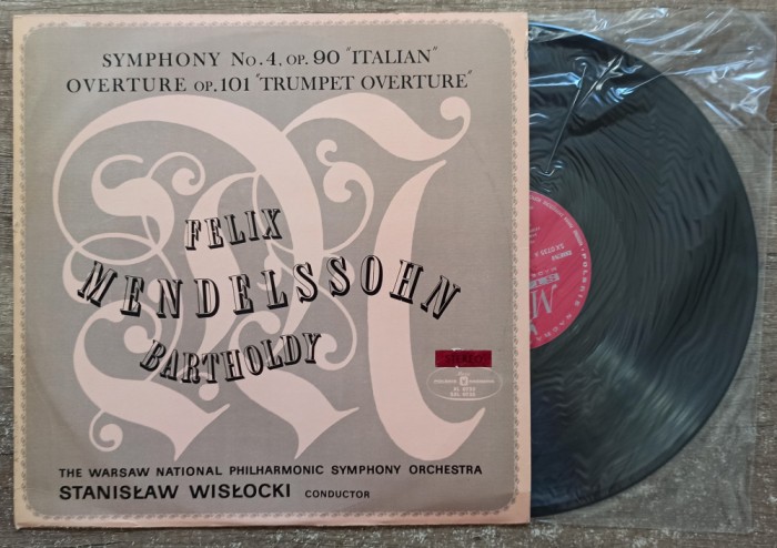 Felix Mendelsohn Bartholdy, Symphony no. 4, Overture// disc vinil