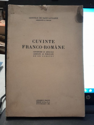 Cuvinte franco-romane Contele de Saint-Aulaire foto