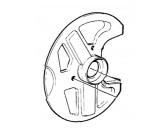 Protectie disc frana Volvo 740/760 (7 ), montare Fata, Tabla, RapidAuto