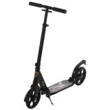 HOMCOM Trotinetă Pliabilă Scooter cu Ghidon &Icirc;nălțime Ajustabilă Trotinetă Ușoară pentru Adulți și Copii (peste 14 ani) Tip Skateboard cu Fr&acirc;nă Roți Ma