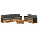 vidaXL Seturi de canapele cu pernă 8 pcs Lemn Solid de Acacia 3384103