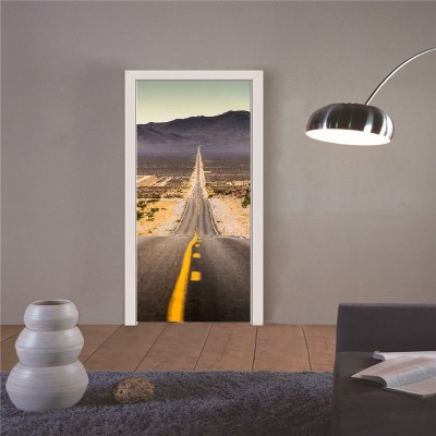 Sticker decorativ pentru usi - Autostrada - 77x200 cm foto