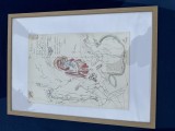 TABLOU , ARTIST AUREL ACASANDREI , penita si culoare .Artist consacrat ,cu academie si expozitii personale