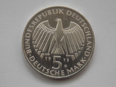 5 MARK 1973 G GERMANIA- argint- foto
