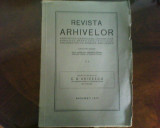 A. Sacerdoteanu Revista Arhivelor. Musceleanului C.D, Aricescu Inchinare 1943