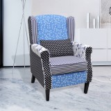 Fotoliu, model Patchwork, material textil, vidaXL