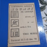 Program Turneu Hochei 7-13 12 1988