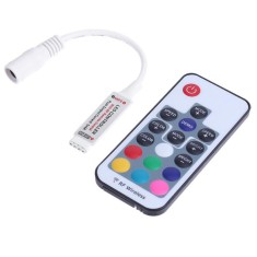 Controler banda LED RGB 12V, telecomanda RF 17 taste