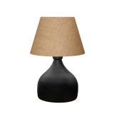 Cumpara ieftin Lampa de Masa PWL-1068 neagra-bej D22x32 cm
