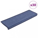 VidaXL Covorașe scară 30 buc 65x25 cm Albastru