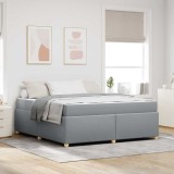 Cumpara ieftin Cadru de pat cu saltea Gri deschis 180 x 200 cm tesatura