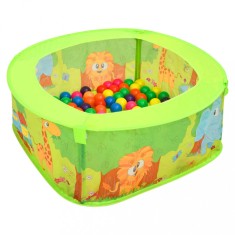 vidaXL Piscină cu bile pentru copii, 50 de bile, 75x75x32 cm