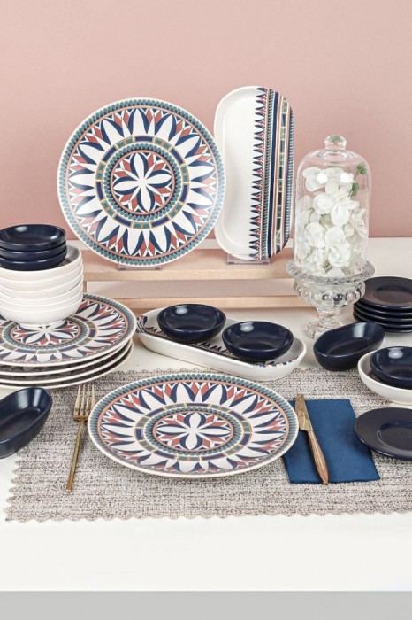 Keramika Set de vesela - Keraart Ruby - 28 bucăți - 6 persoane - Stoneware