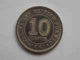 10 CENTS 1961 MALAYA AND BRITISH BORNEO-XF, Asia