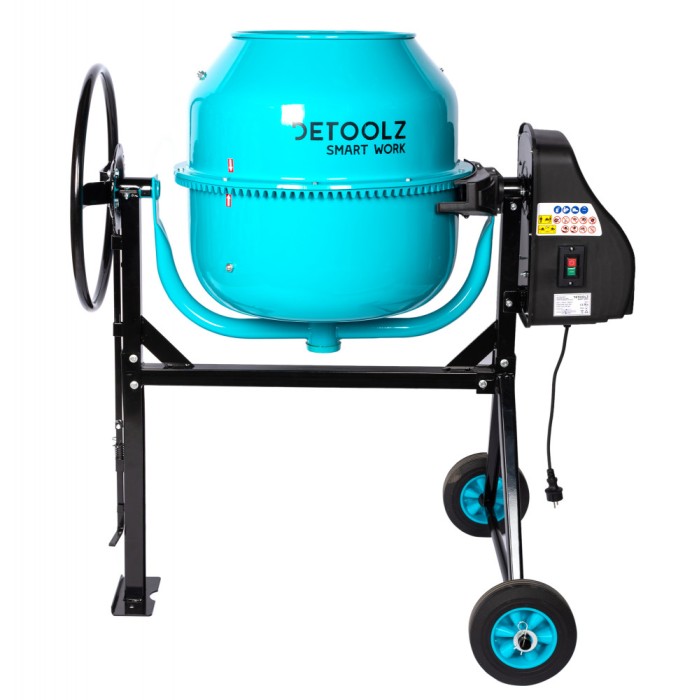 Betoniera Detoolz 160L, 1000W, cu roti si coroana de fonta FarmGarden AgroTrade