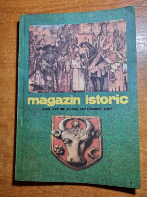 Revista Magazin Istoric - septembrie 1987 foto