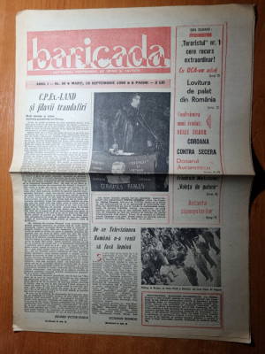 baricada 18 septembrie 1990-aparitia ziarului totusi iubirea ,adrian paunescu foto