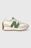 New Balance sneakers din piele 327 culoarea alb U327LX
