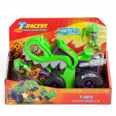 Set de joaca cu masinuta, T-Racers, Mega Wheel T-Rex