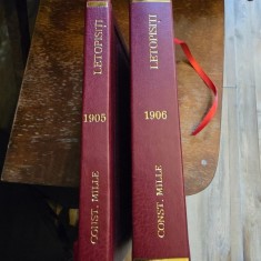 Letopisiti 1905 si 1906 (ambele volume) - Constantin Mille (1908)