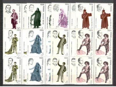 Romania.1983 Mari interpreti ai scenei bloc 4 YR.755 foto