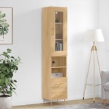 Cumpara ieftin Dulap &icirc;nalt, stejar sonoma, 34,5x34x180 cm, lemn prelucrat