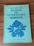 CONSTANTIN CRISAN - SINTEZE DE LITERATURA ROMANA