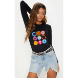 Bluza dama neagra - Circle - L
