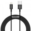Cablu Date si Incarcare USB-A - Lightning Baseus Superior Series, 20W, 2m, Negru CALYS-C01, Apple