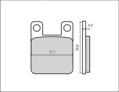 Set placute frana FT3033 &amp;ndash; Polini Cross 50cc 99 foto