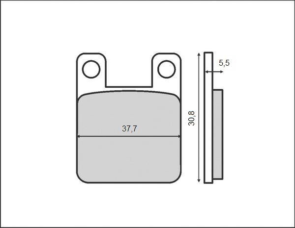 Set placute frana FT3033 &ndash; Polini Cross 50cc 99