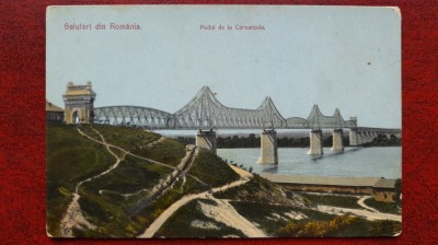 Podul de la Cernavoda-C.P.necirc. foto