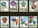 C5949 - Ruanda 1984 - Baloane 8v. nestampilate MNH