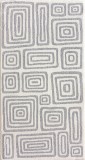 Cumpara ieftin Covor Model Sofia 41012-1166, Marime 60 x 110 cm, Crem, Gri, Inaltime Fir 10 mm, Antialergic, Polipropilena, Living, Dormitor, Sufragerie, Birou